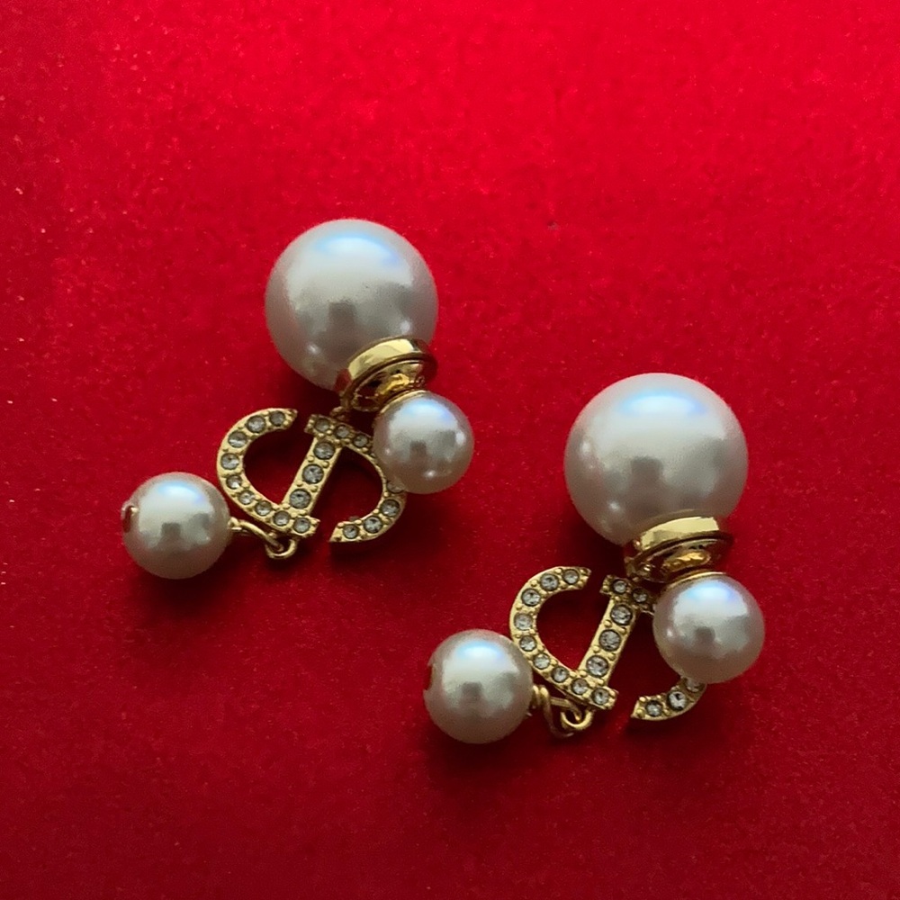 Dior Rose gold and pearl Earrings